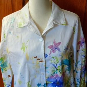 Alfred Dunner Floral Jacket Blazer Sz 12